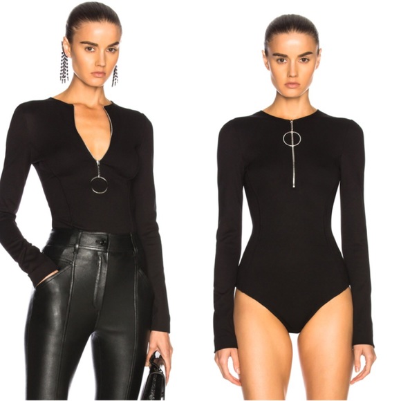 Mugler Runway Zip Up Cut Out Bodycon Bodysuit - Picture 2 of 7
